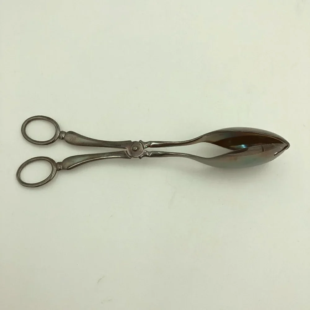 Sheffield Silver Plated Serving Spoon Salad Tongs